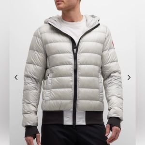 NWT Authentic Canada Goose Men's Crofton Hooded Down Bomber Jacket (Size L)